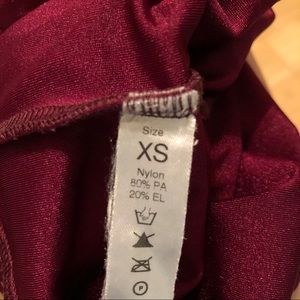 Yumiko: Burgundy (xs) leotard